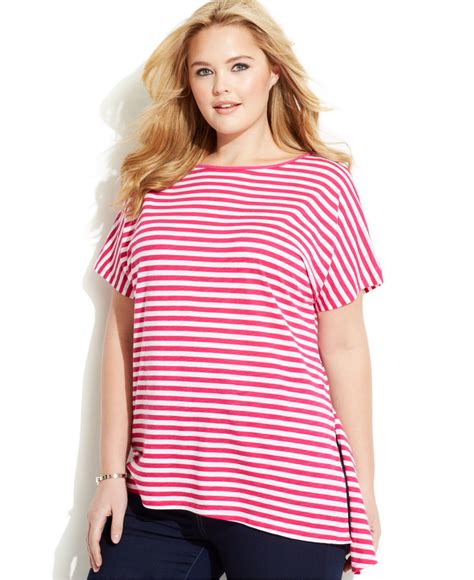 michael michael kors blouses|Michael Kors striped top.